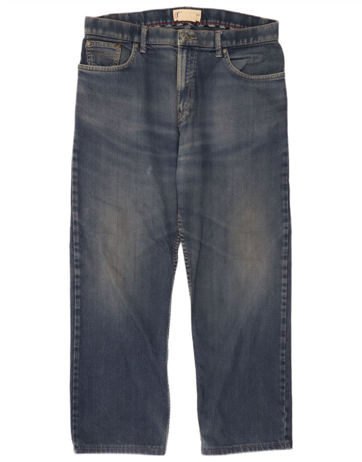 Marks & Spencer lige jeans til kvinder W34 L25 blå bomuld