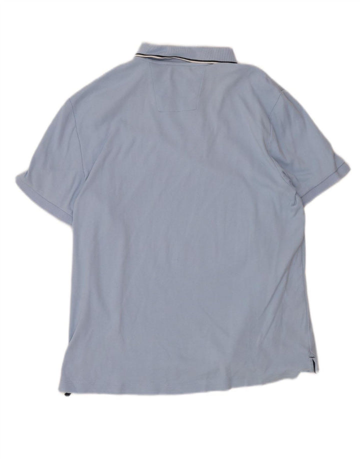 NAUTICA Mens Polo Shirt Medium Blue