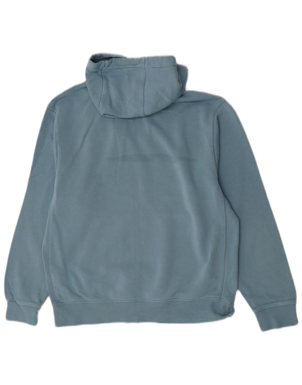 Nike Dame Loose Fit Hoodie Jumper UK 14 Medium Blue Bomuld