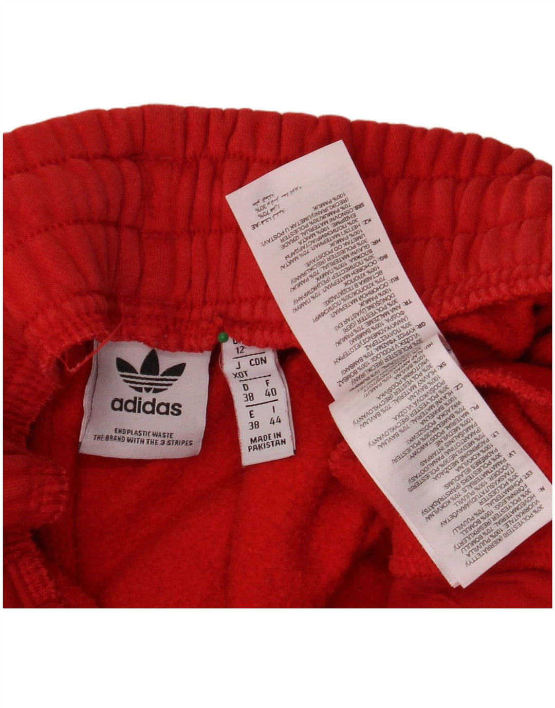 ADIDAS Højtaljet træningsdragt til kvinder Joggers UK 12 Medium Red