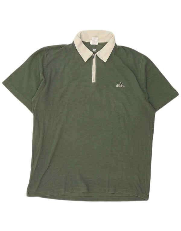 ADIDAS Rugby polotrøje til mænd UK 48/50 XL Grøn bomuld