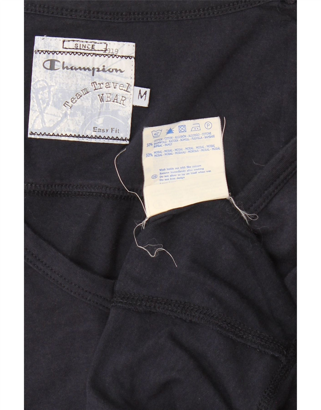 Champion Dame Easy Fit Vest Top UK 12 Medium Navy Blue Bomuld