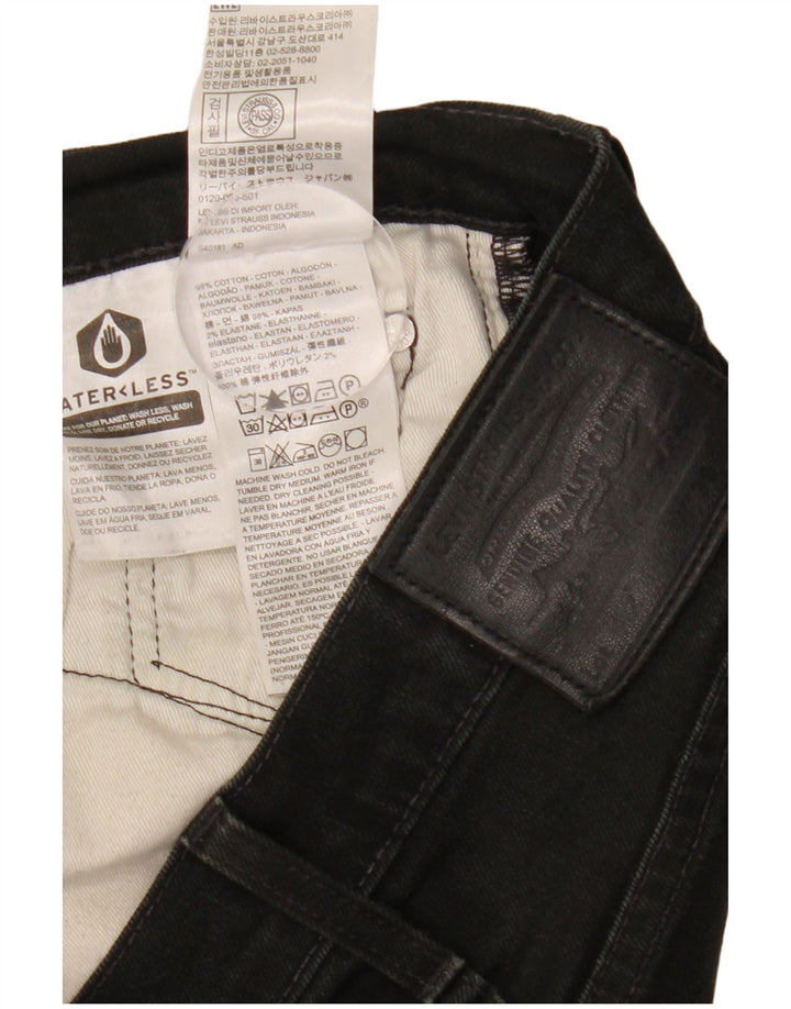 Levi's Slim Jeans til mænd W30 L30 sort bomuld