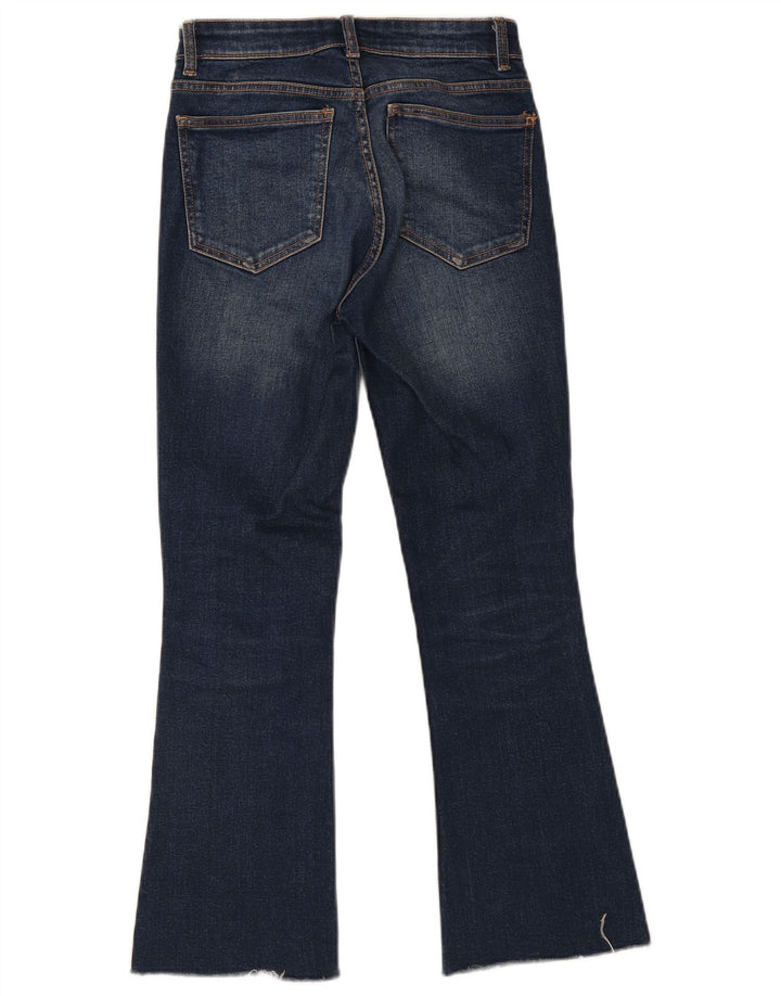 Zara Dame Flared Jeans EU 36 XS W26 L27 Blå Bomuld