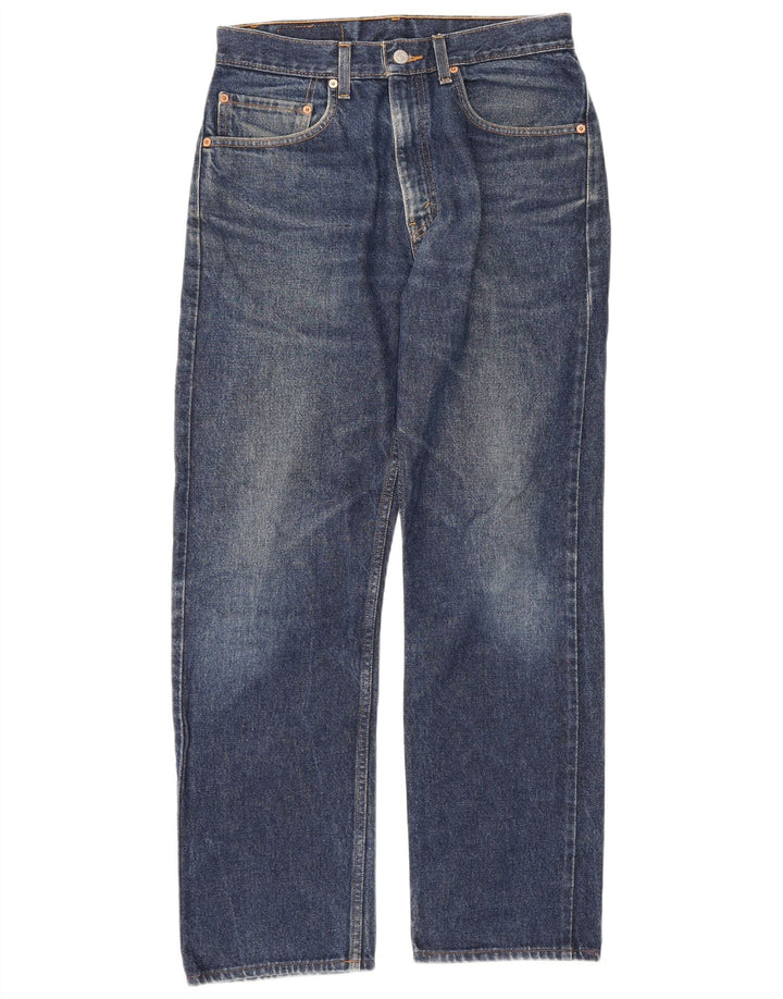 Levi's Herre 505 Regular Fit Straight Jeans W31 L30 Blå Bomuld