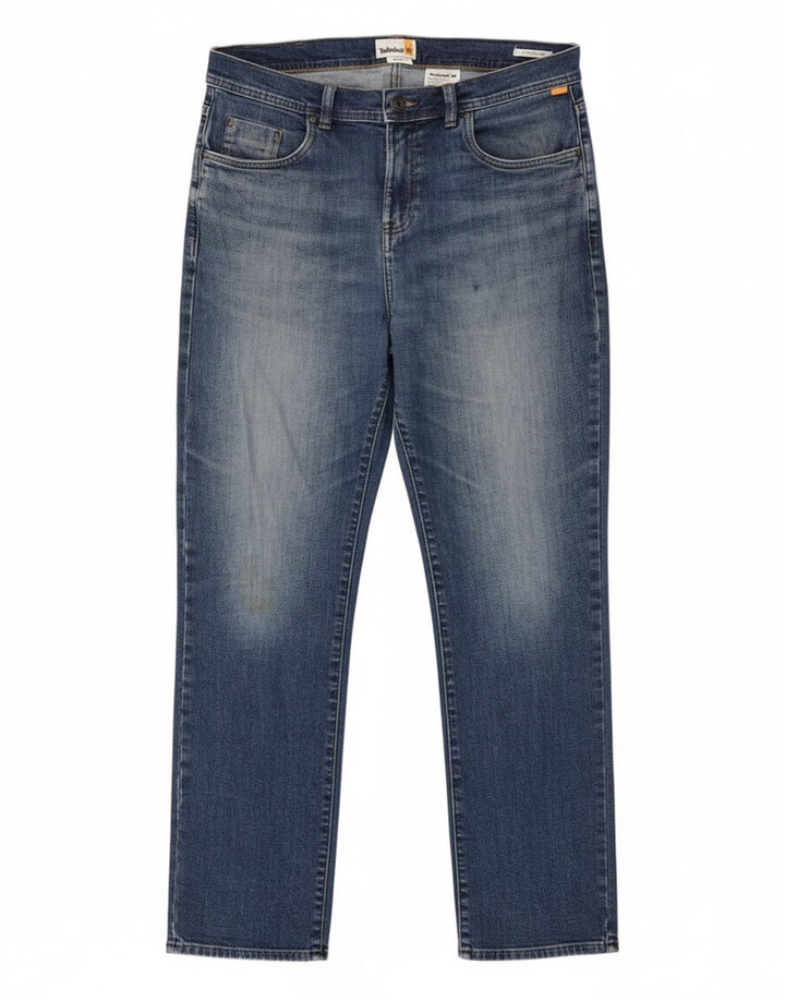 Timberland Straight Jeans til mænd W34 L32 blå bomuld