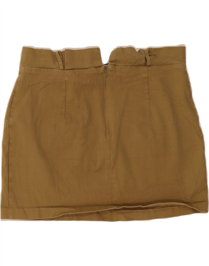 ZARA Womens Mini Skirt  XL W36 Beige Vintage Zara and Second-Hand Zara from Messina Hembry 