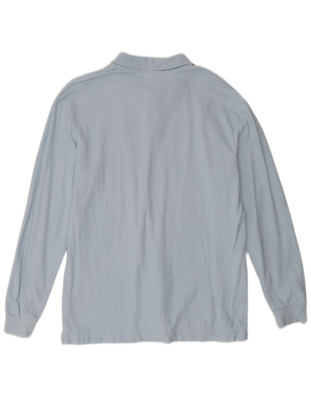 FILA Herre Loose Fit Langærmet Polo Shirt IT 50 Medium Blue Cotton