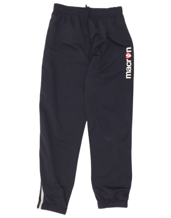 Macron Graphic Tracksuit Bukser til kvinder Joggers UK 8 Small Navy Blue