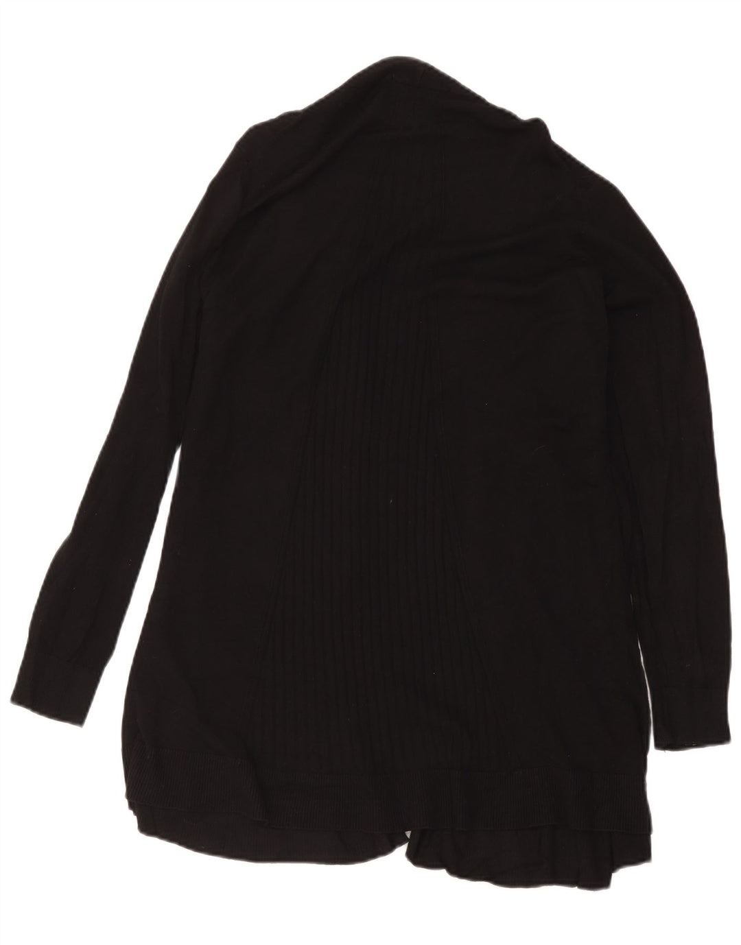 Marks & Spencer Dame Longline Open Cardigan Sweater UK 18 XL Sort