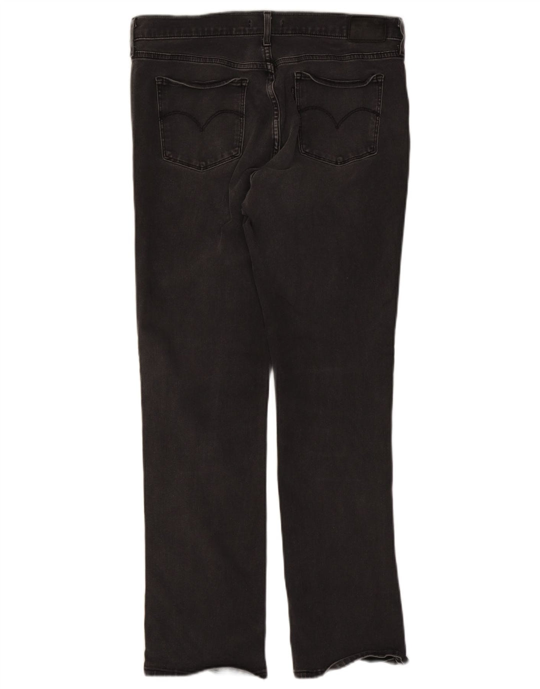 Levi's Womens 314 Shaping Straight Jeans W32 L30 Sort bomuld