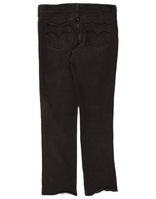 Levi's Womens 314 Shaping Straight Jeans W32 L30 Sort bomuld