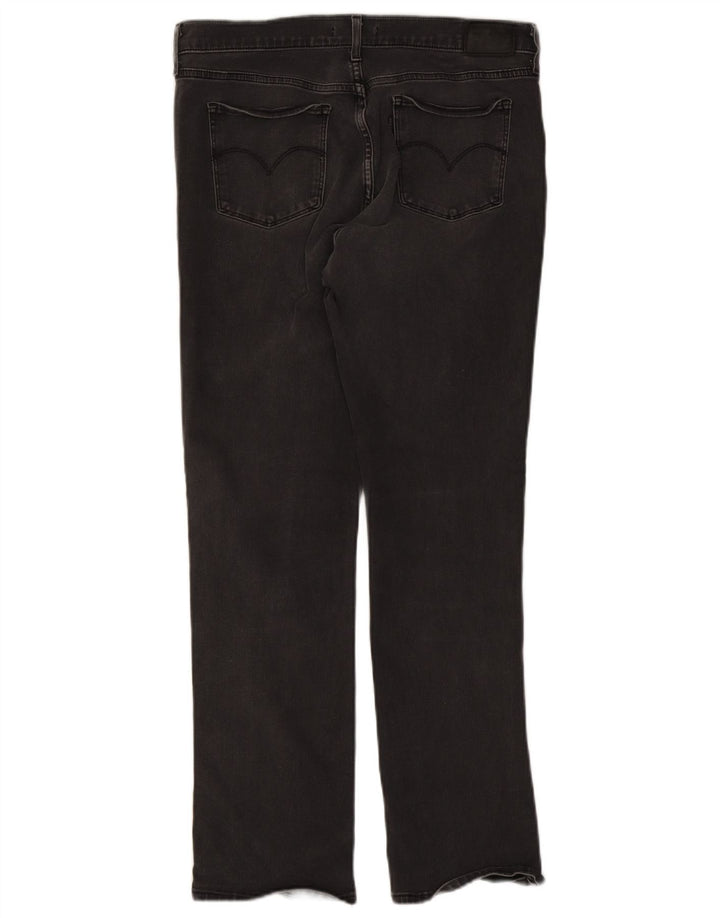 Levi's Womens 314 Shaping Straight Jeans W32 L30 Sort bomuld