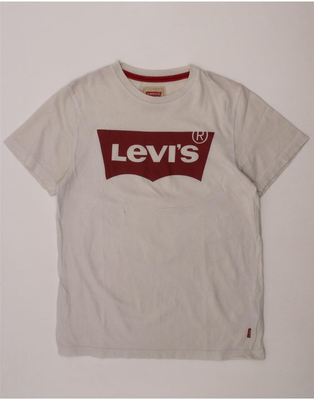 LEVI'S Boys Graphic T-Shirt Top 11-12 Years White Vintage Levi's and Second-Hand Levi's from Messina Hembry 