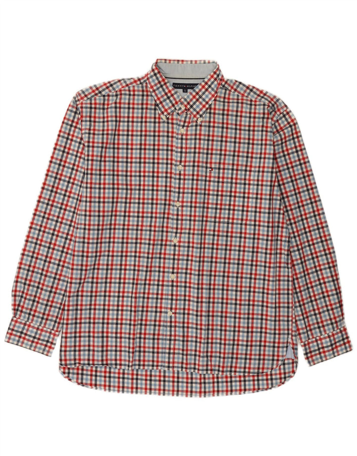 Tommy Hilfiger Herreskjorte XL Flerfarvet Gingham Bomuld