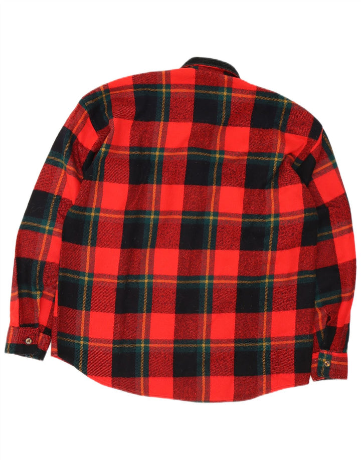 Vintage flannelskjorte til mænd XL rød ternet