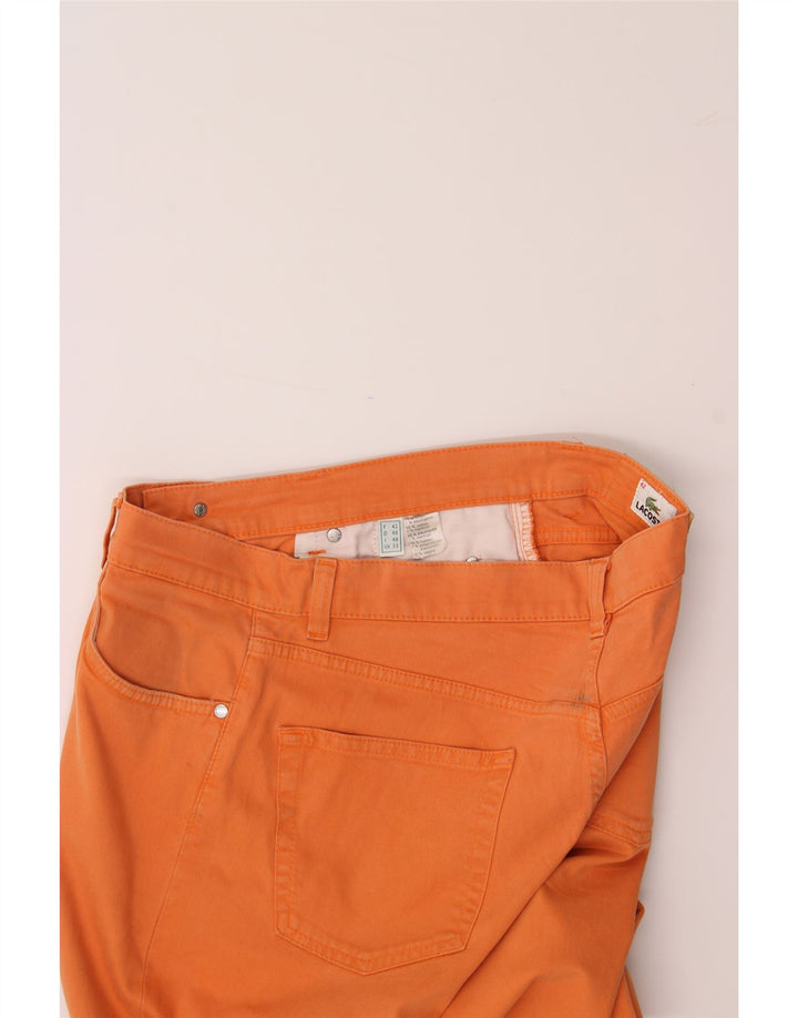 LACOSTE Womens Straight Jeans Size 42 Large W30 L30 Orange Cotton Vintage Lacoste and Second-Hand Lacoste from Messina Hembry 