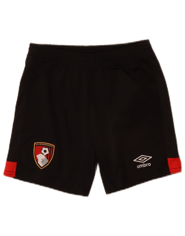 Umbro Boys Graphic Sports Shorts 7-8 år Small Black Colourblock Polyester