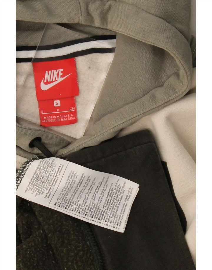 NIKE Grafisk hættetrøje til mænd, lille Khaki Colourblock Bomuld