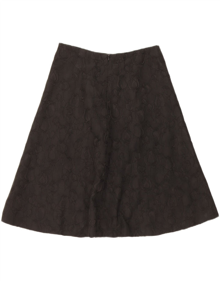 Intrend A-line nederdel til kvinder UK 12 Medium W30 Black Floral