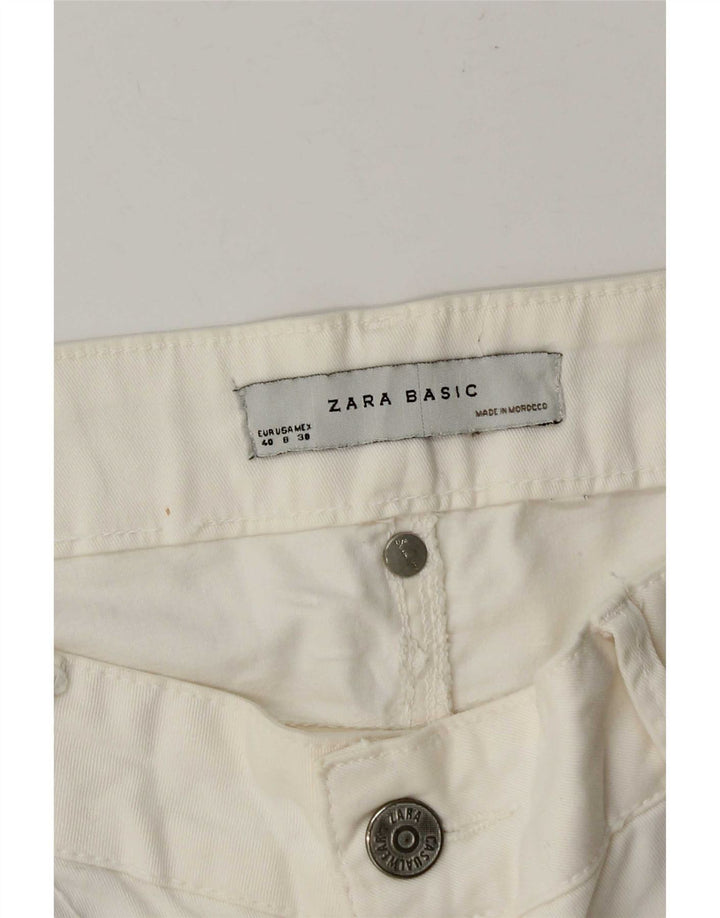 Zara Dame Skinny Jeans EU 40 Medium W30 L31 Hvid