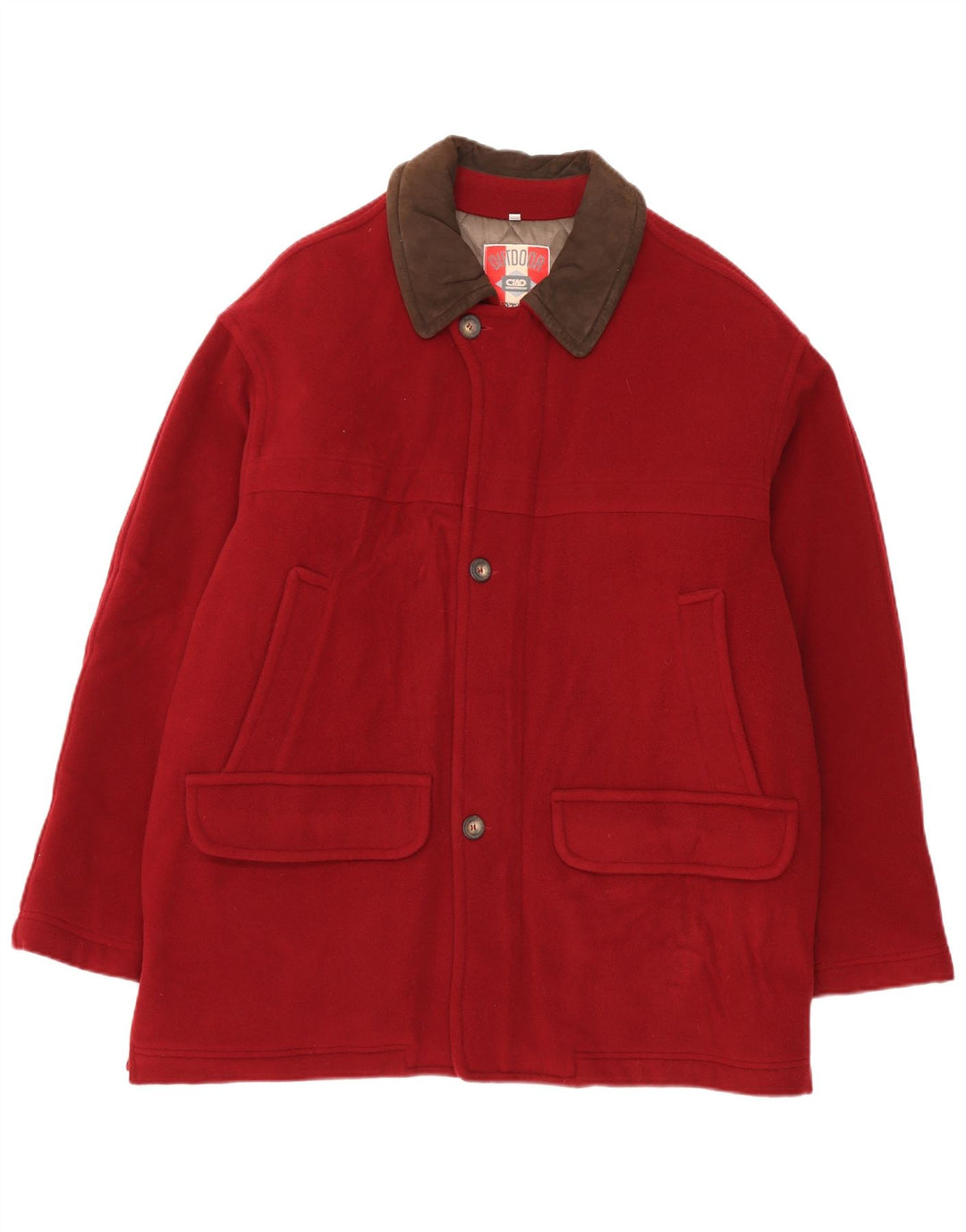 Ciao Herre Overfrakke IT 54 XL Rød Uld