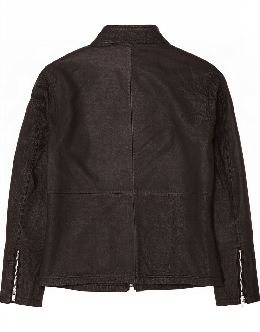 BARNEYS Herre Læderjakke UK 38 Medium Sort