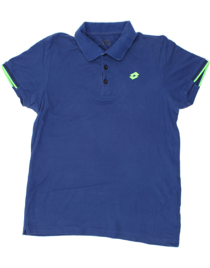 LOTTO Mens Polo Shirt Large Blue Vintage Lotto and Second-Hand Lotto from Messina Hembry 