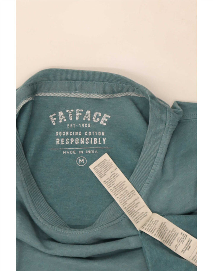 Fat Face Herre T-Shirt Top Medium Blue Bomuld
