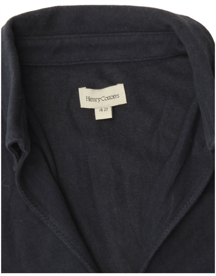 Henry s Womens Crop ærmeløs poloshirt IT 42 Medium Navy Blue