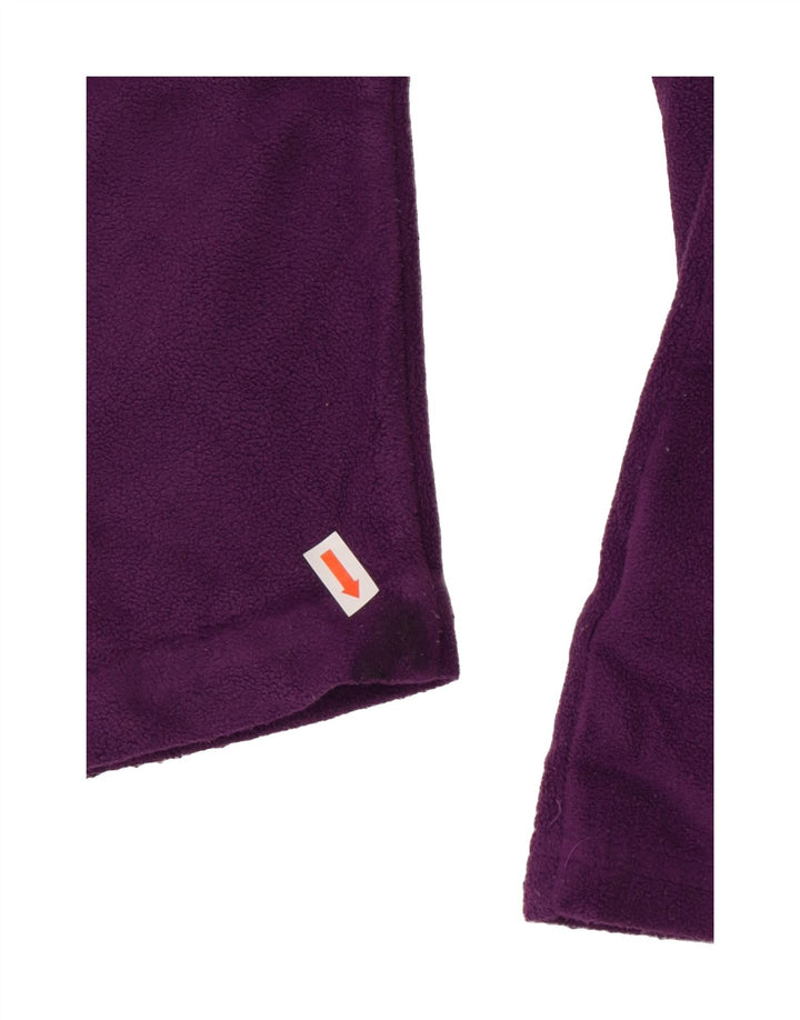 MOUNTAIN WAREHOUSE Womens Zip Neck Fleece Jumper UK 14 Medium Purple Vintage Mountain Warehouse and Second-Hand Mountain Warehouse from Messina Hembry 