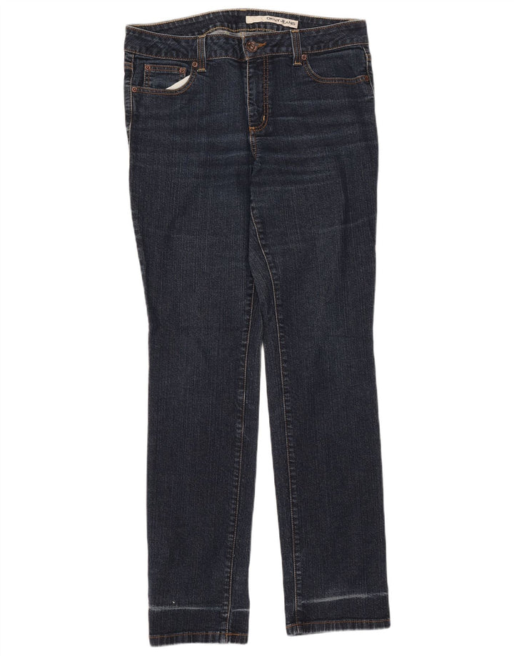 DKNY Dame Slim Jeans US 12 Large W32 L32 Navy Blue Bomuld