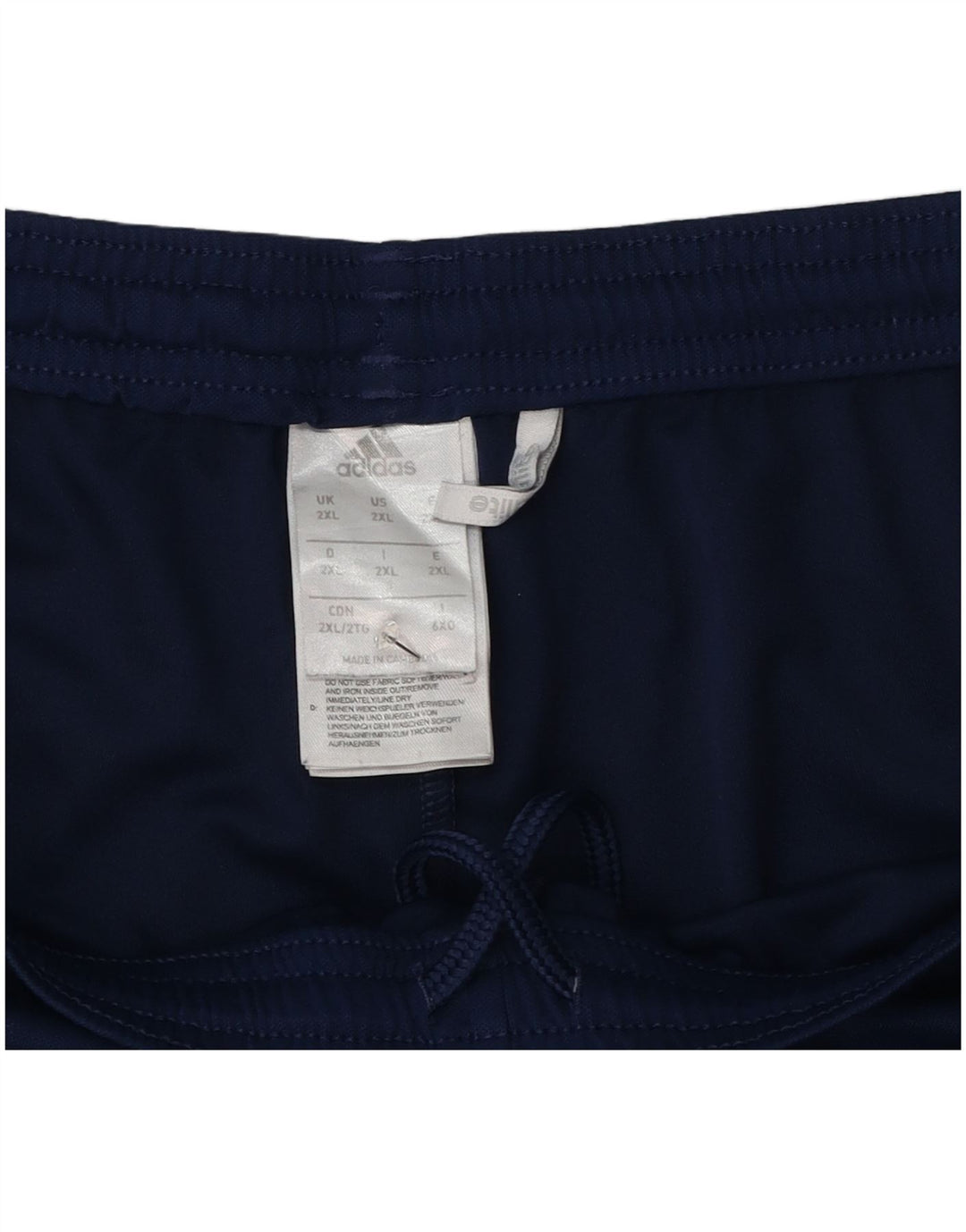 Adidas Herre Climalite Sportshorts 2XL Navy Blue Polyester