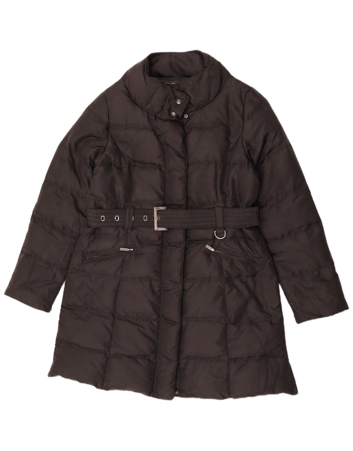 Zara Womens Polstret Frakke UK 18 XL Sort
