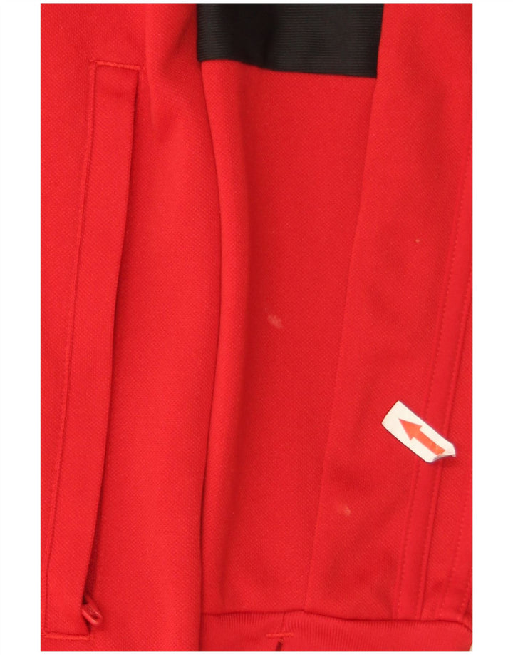 Adidas Herre Climalite Pullover Træningsdragt Top Medium Rød Colourblock