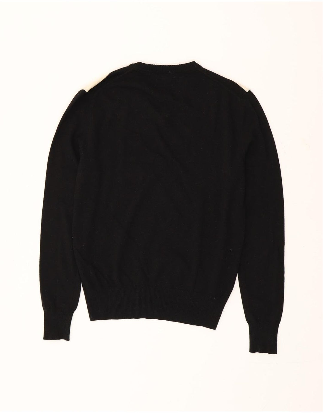 Calvin Klein Jeans Dame V-hals trøje Sweater Lille sort stribet uld