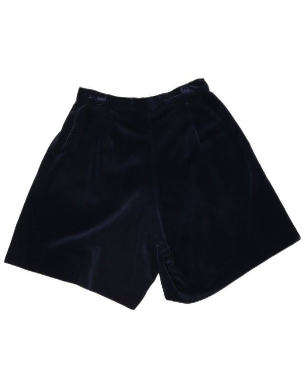 Vintage Womens Velvet Pegged Chino Shorts W27 Small Navy Blue