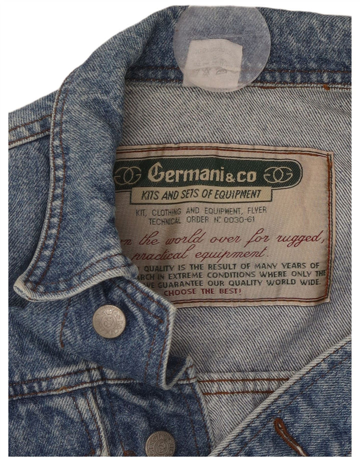 GERMANI & CO. Dame denimjakke UK 14 Medium Blue Bomuld