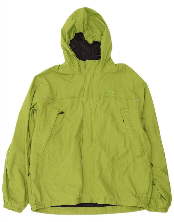 Timberland Regnjakke med hætte til mænd UK 44 2XL Grøn Polyester