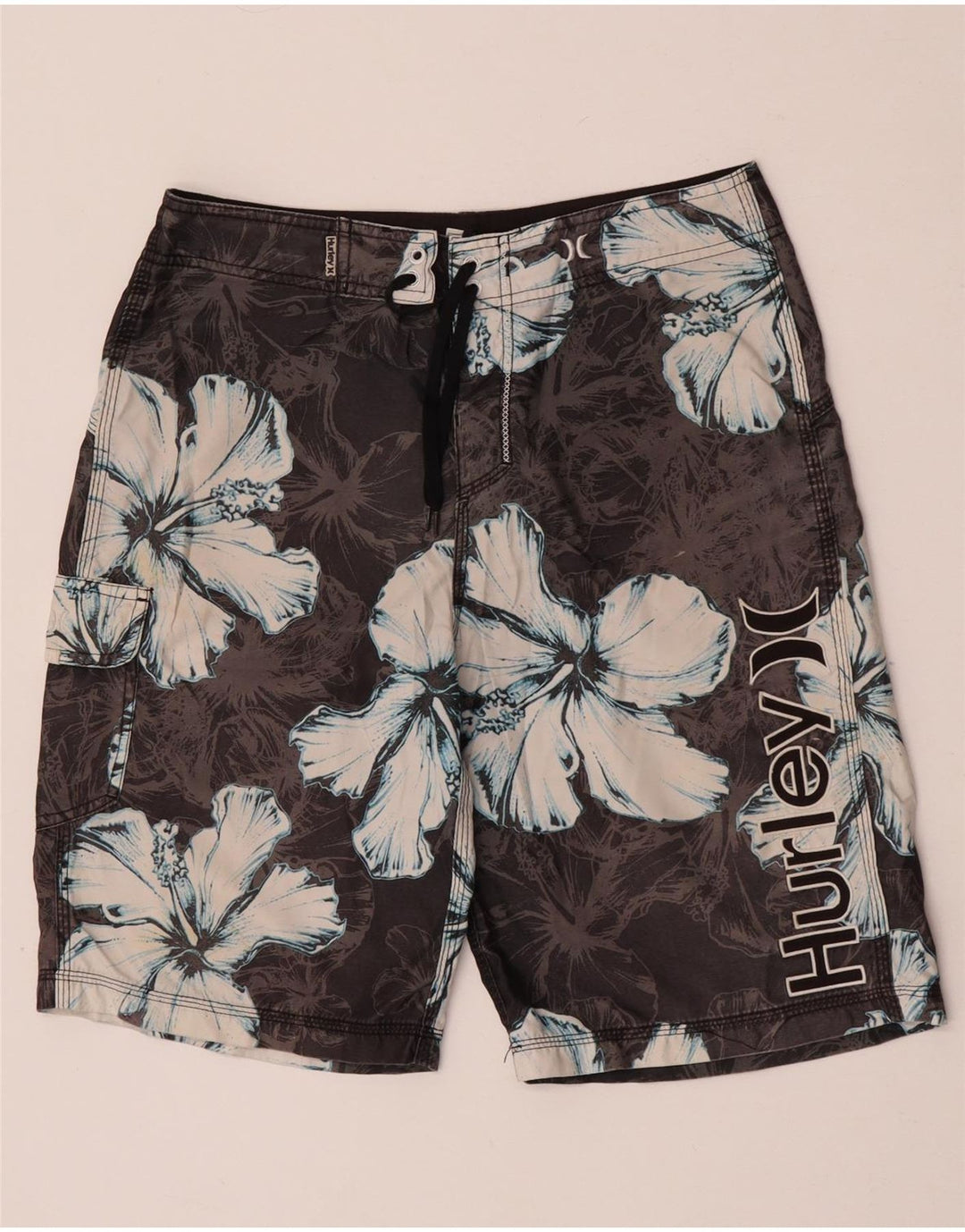 Hurley Herre grafiske badeshorts Medium Grey Floral Polyester