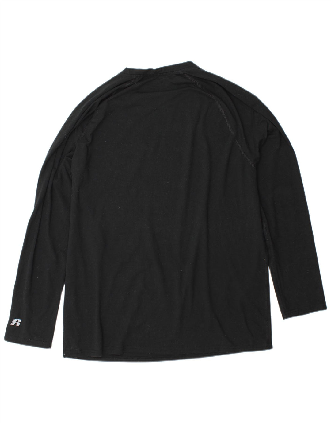RUSSELL ATHLETIC Herre Dri-Power Top Langærmet XL Sort Polyester