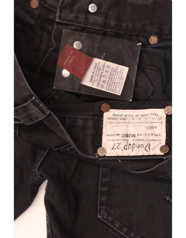 Dondup Dame Slim Jeans W27 L31 Sort Bomuld