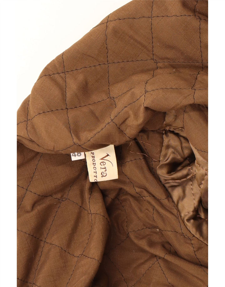 Fabiani Herre Hættejakke i ruskind IT 48 Medium Brun Læder
