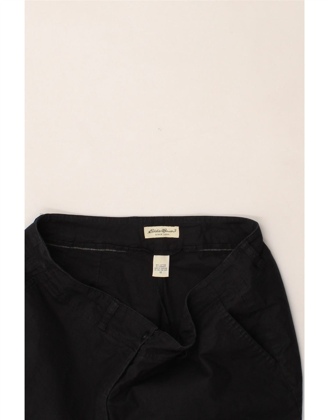 EDDIE BAUER Womens Chino Shorts US 18 2XL W38 Black Cotton Vintage Eddie Bauer and Second-Hand Eddie Bauer from Messina Hembry 