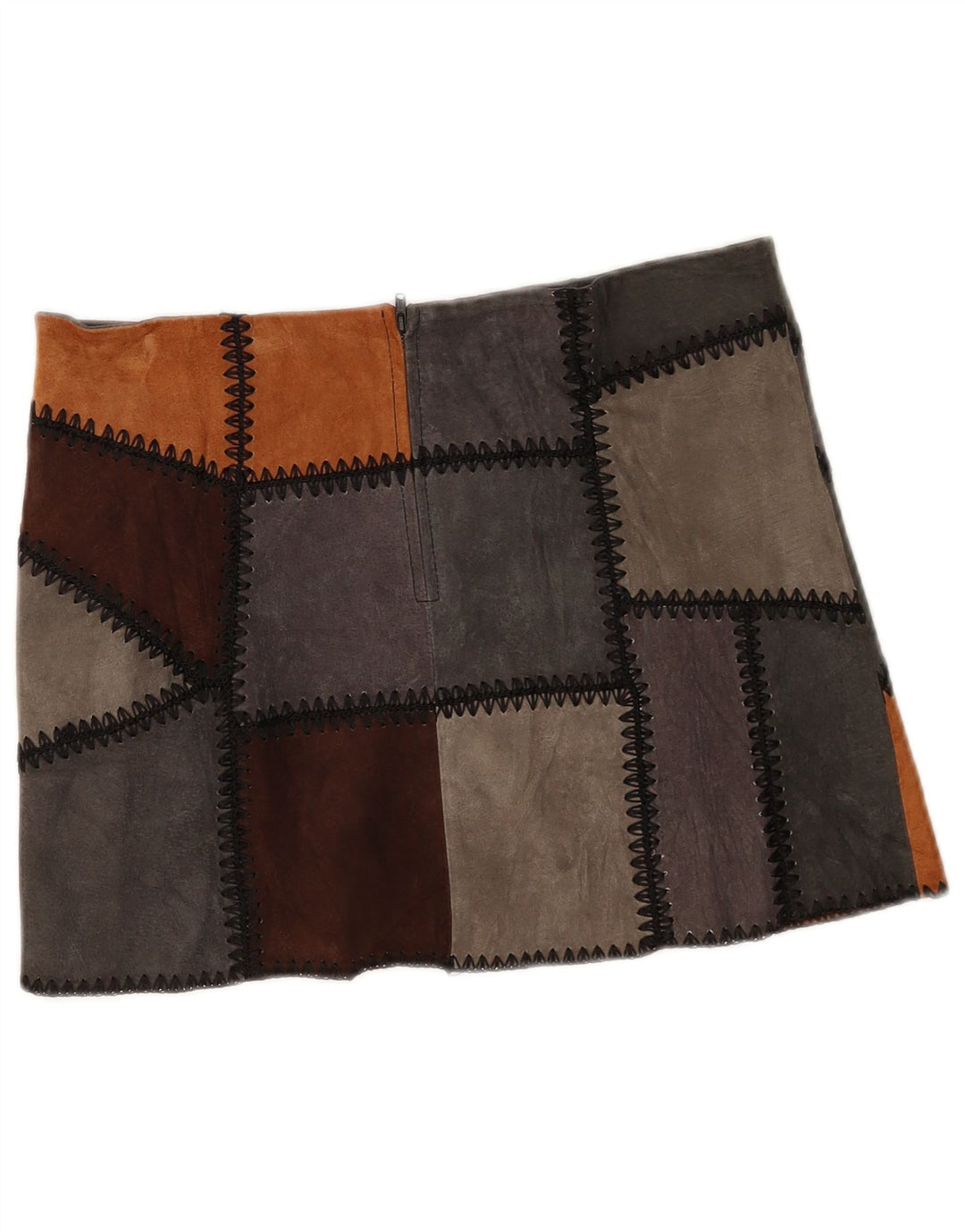 Zara Dame Mini-nederdel Large W30 Flerfarvet Colourblock Polyester