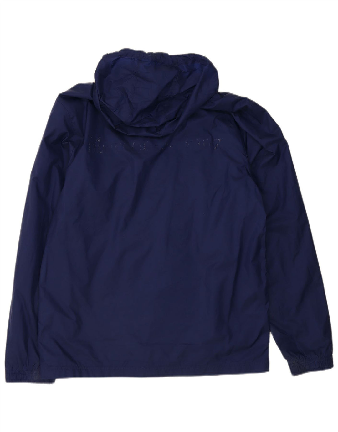 ADIDAS Mens Graphic Rain Jacket UK 38 Medium Navy Blue