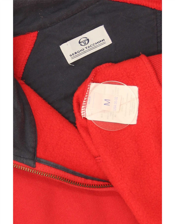 Sergio Tacchini Dame træningsdragt Topjakke UK 14 Medium Rød Bomuld