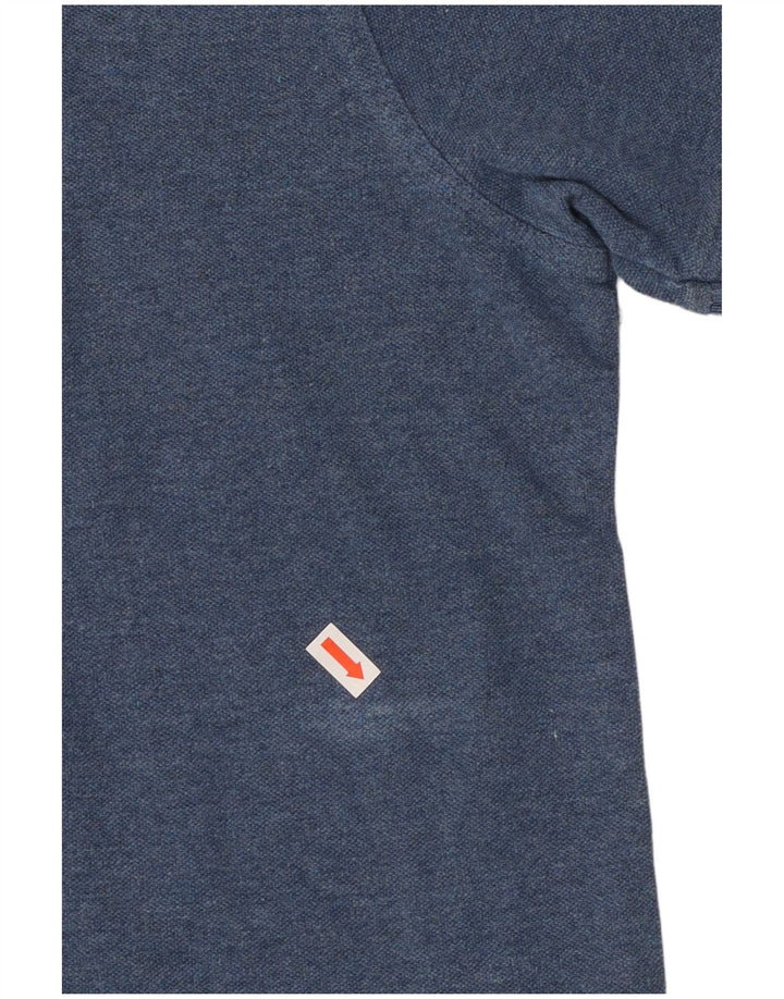 CREW TØJ Herre poloshirt Stor blå bomuld