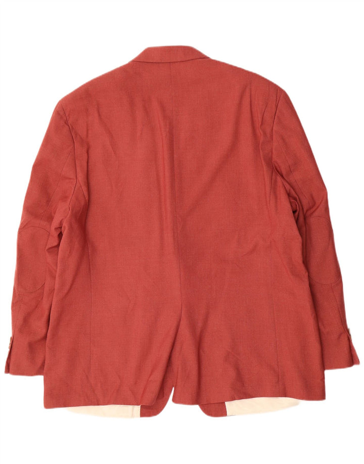 Ralph Lauren Herre 2 Button Blazer Jacket UK 48 3XL Rød Polyester