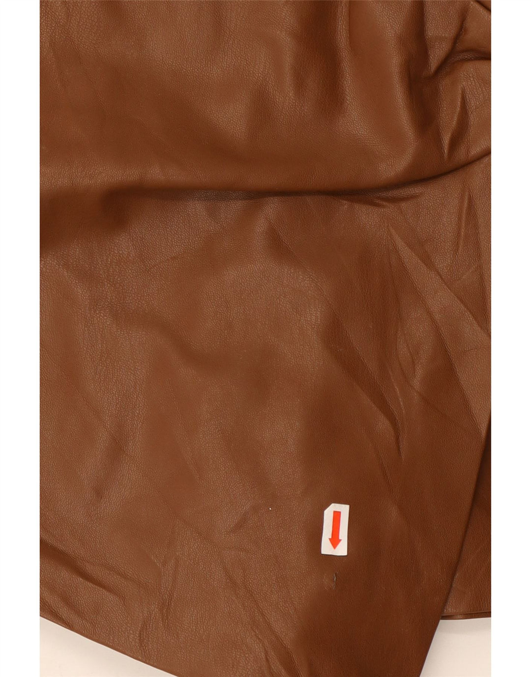 ZARA Shorts i imiteret læder til kvinder XS W25 brun polyester